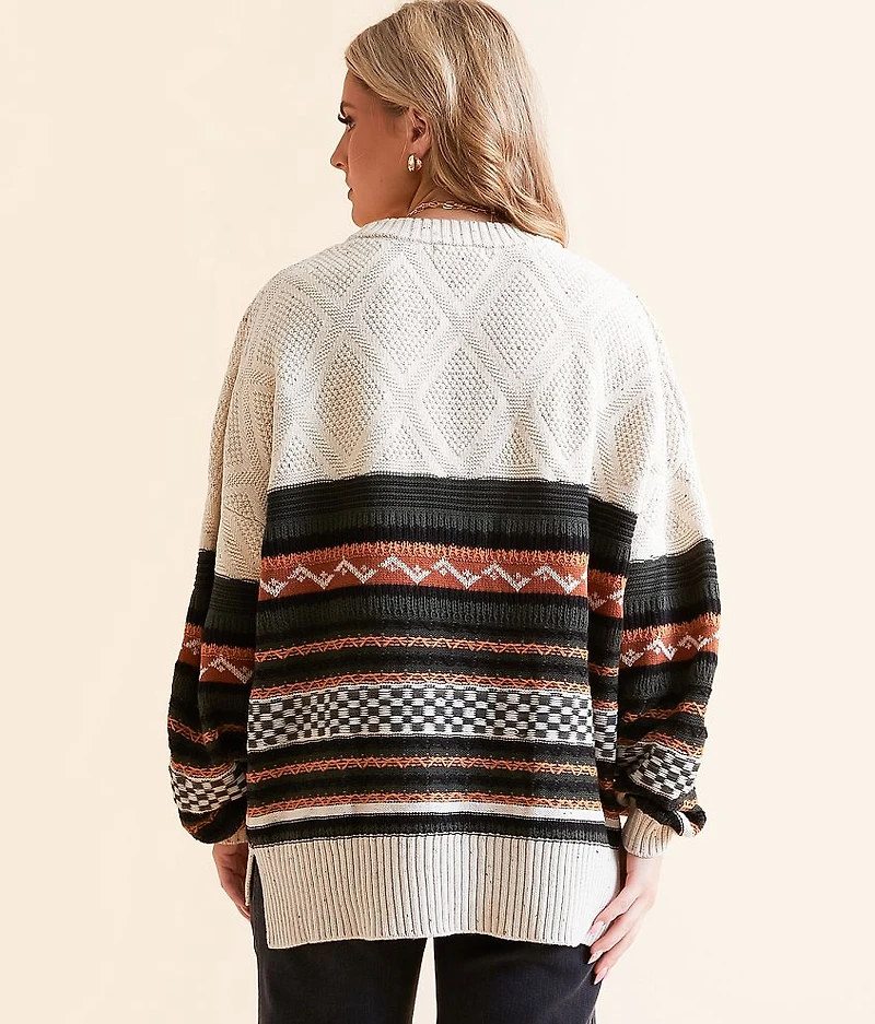 Jacquard Oversized Sweater
