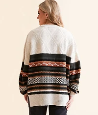 Jacquard Oversized Sweater