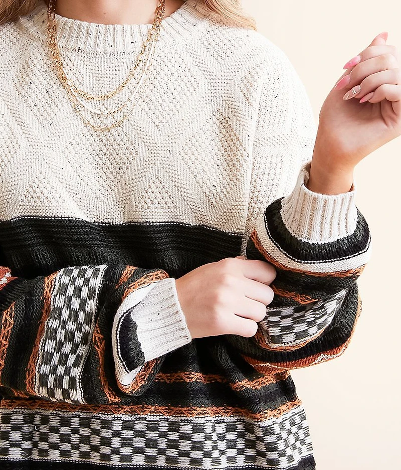 Jacquard Oversized Sweater
