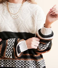 Jacquard Oversized Sweater