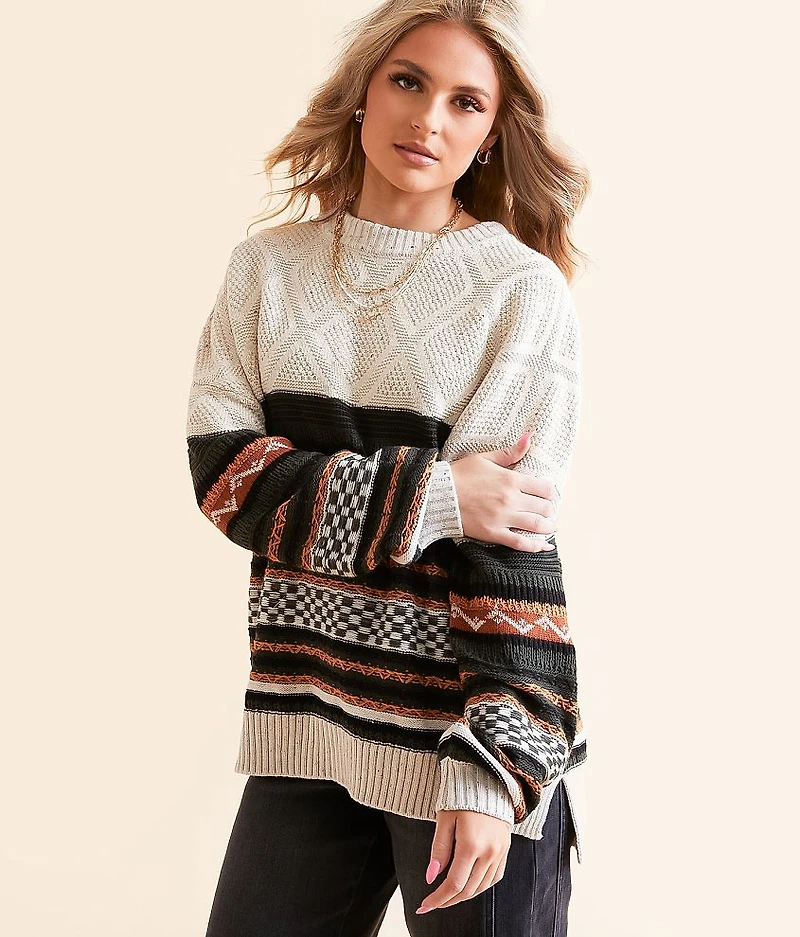 Jacquard Oversized Sweater