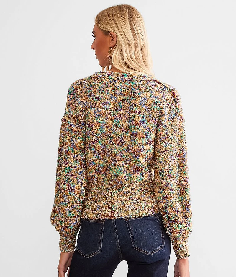 Color Pop Metallic Sweater
