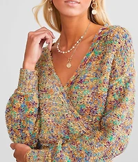 Color Pop Metallic Sweater