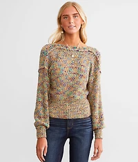 Color Pop Metallic Sweater