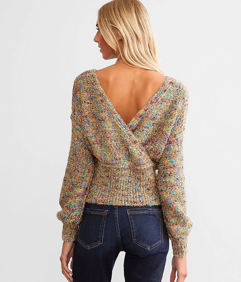 Color Pop Metallic Sweater