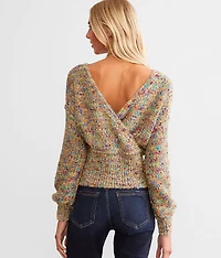 Color Pop Metallic Sweater