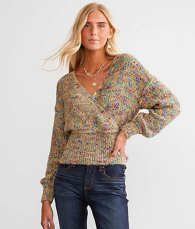 Color Pop Metallic Sweater