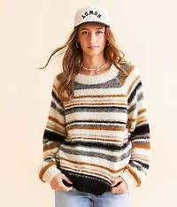 Striped Eyelash Sweater