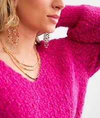 Open Back Tie Sweater