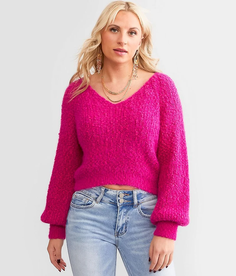 Open Back Tie Sweater