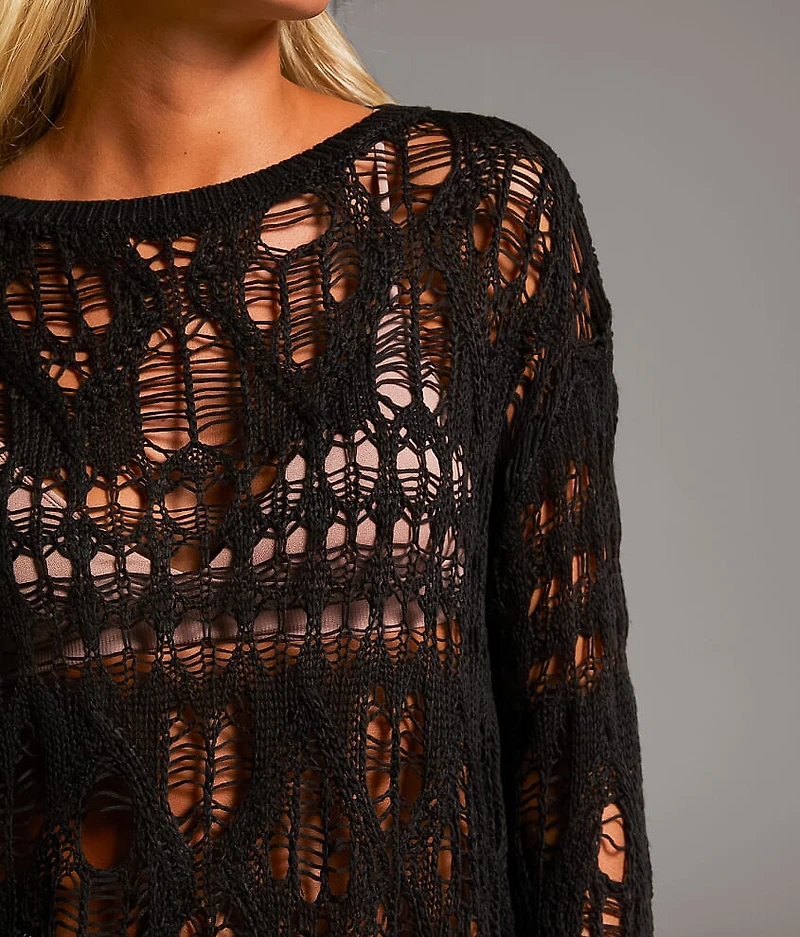 Open Stitch Sweater