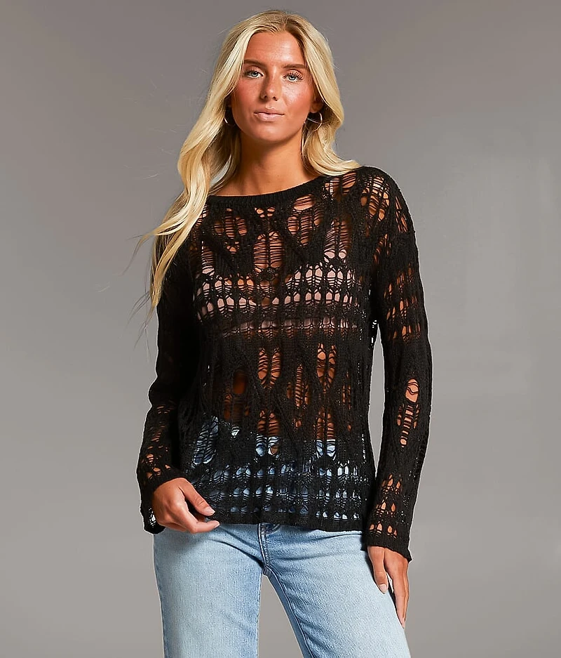 Open Stitch Sweater