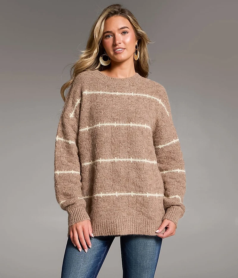 Marl Striped Sweater