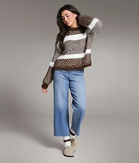 Striped Eyelash Sweater