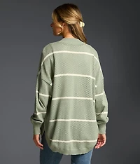 Refined Edit - Striped Cardigan Sweater