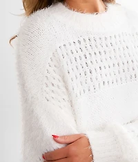 Pointelle Eyelash Sweater