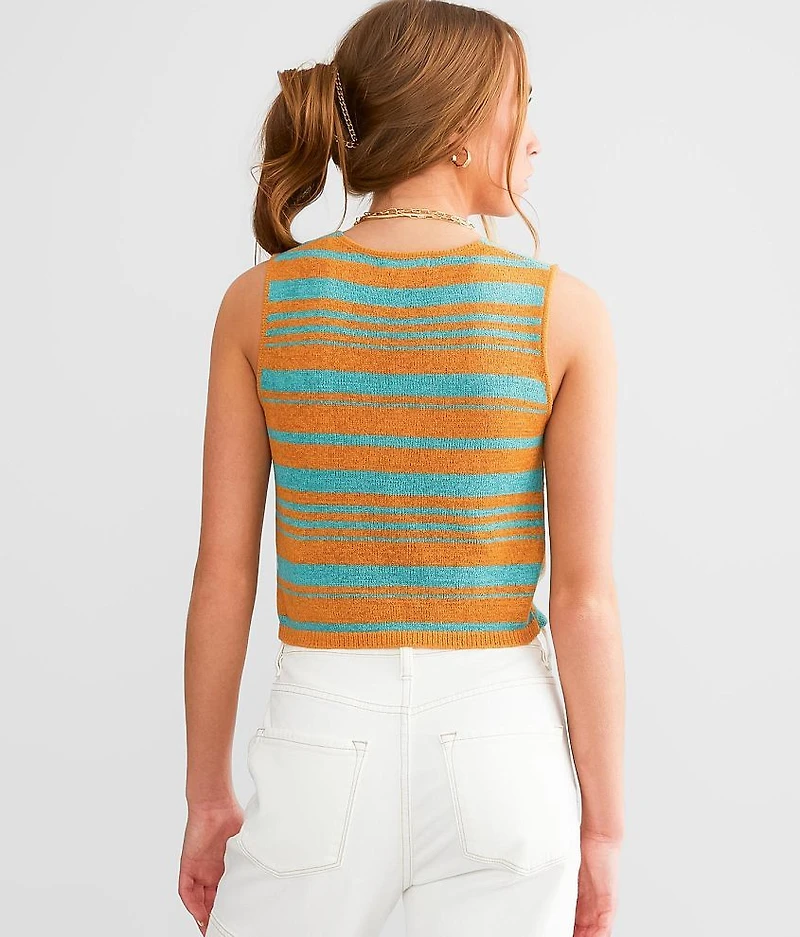 French Terry Surplice Tank Top