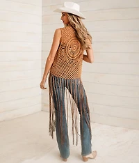 Crochet Fringe Sweater Vest