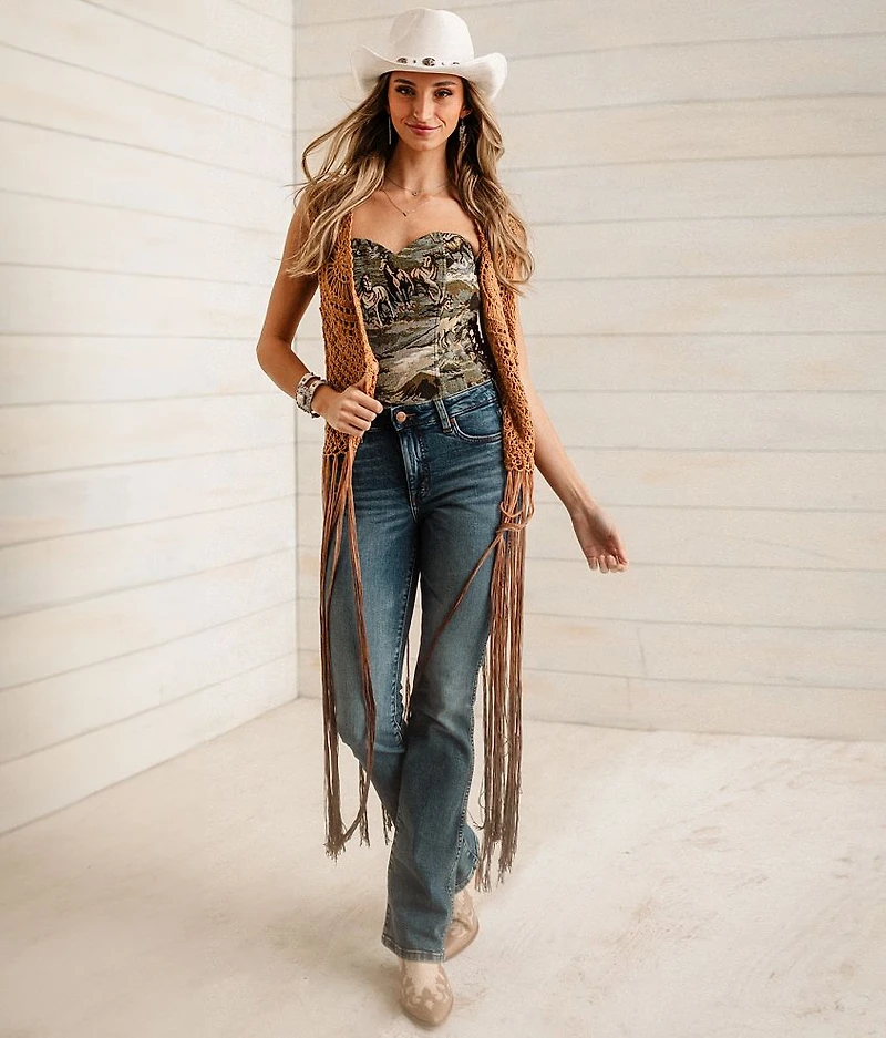 Crochet Fringe Sweater Vest