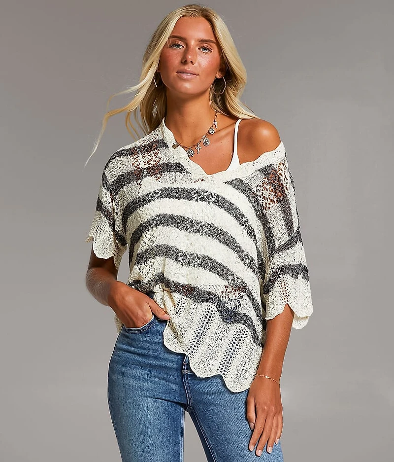 Dolman Striped Sweater