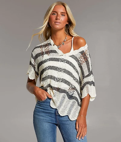 Dolman Striped Sweater
