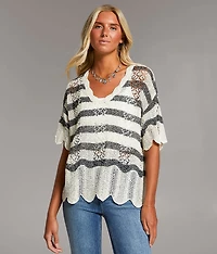 Dolman Striped Sweater