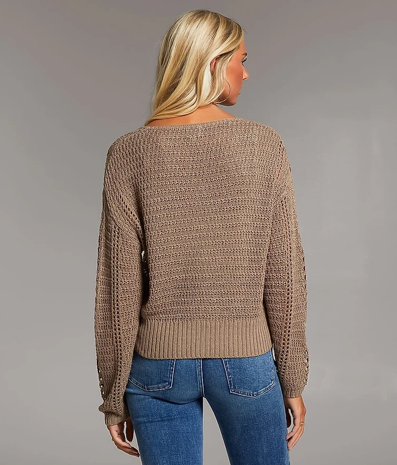 Knit Cardigan Sweater