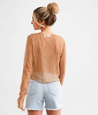 Front Tie Mesh Top