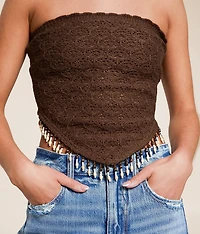 Beaded Crochet Hanky Tube Top