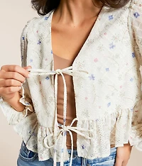 Embroidered Floral Top