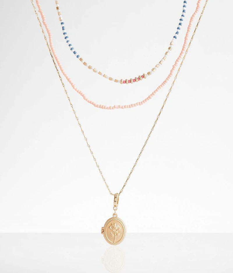3 Pack Locket Necklace Set
