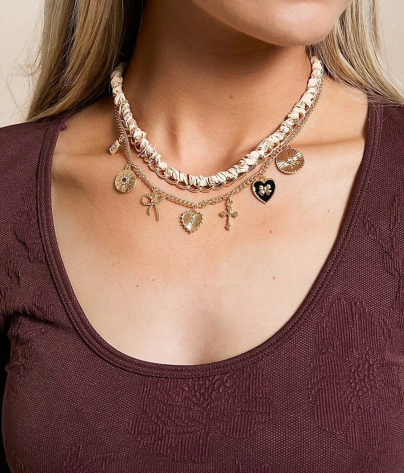 2 Pack Charm Necklace Set