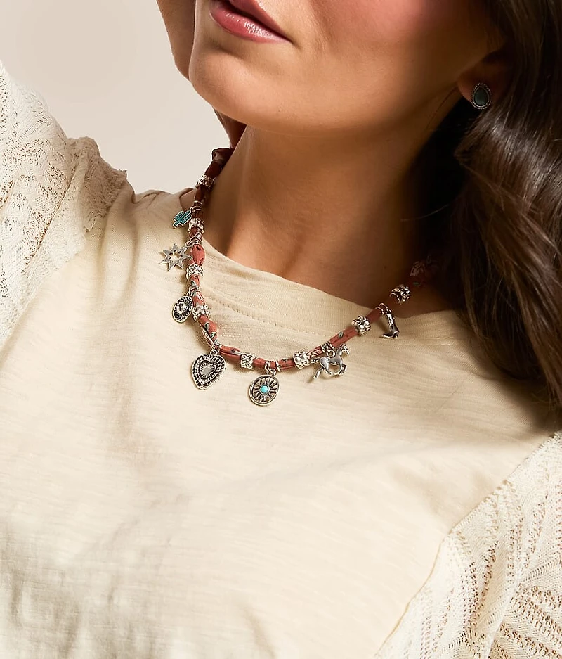 Scarf Charm Necklace