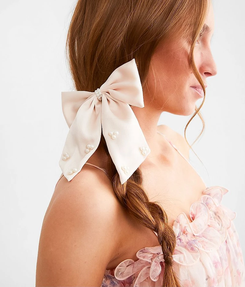 2 Pack Satin Hair Barrette Set