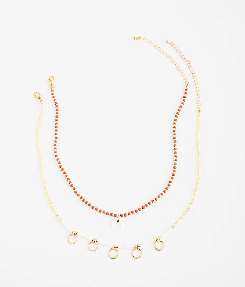 Beaded 2 Pack Necklace Set