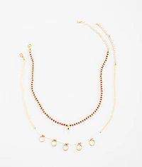 Beaded 2 Pack Necklace Set