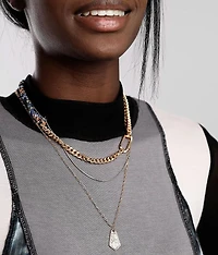 3 Pack Mixed Chain Necklace Set