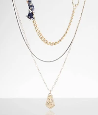 3 Pack Mixed Chain Necklace Set
