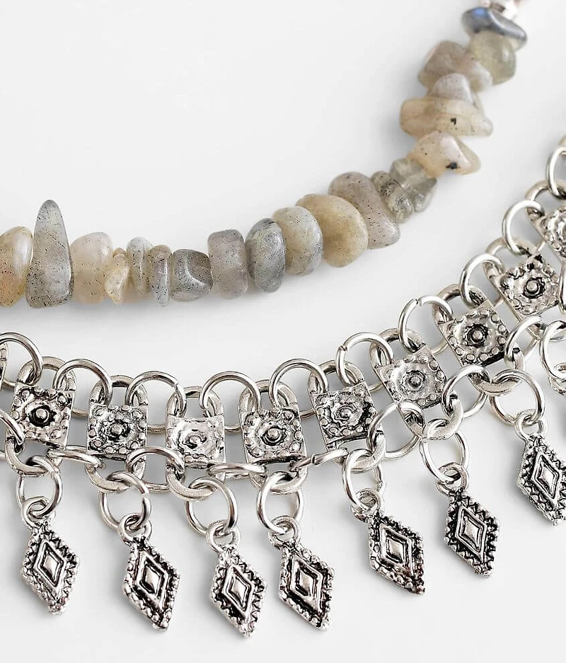 2 Pack Layered Necklace Set