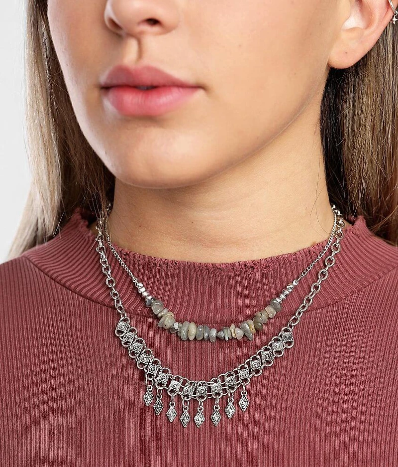 2 Pack Layered Necklace Set