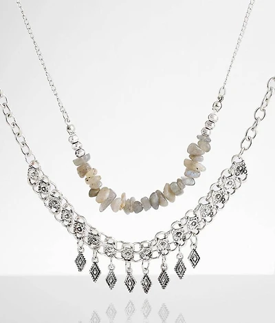 2 Pack Layered Necklace Set