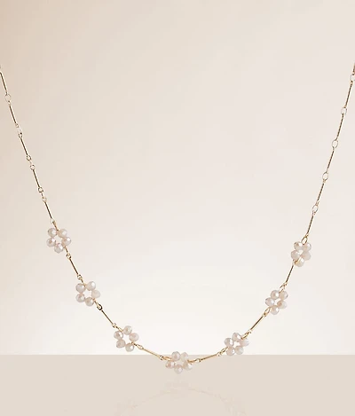 Beaded Flower Necklace
