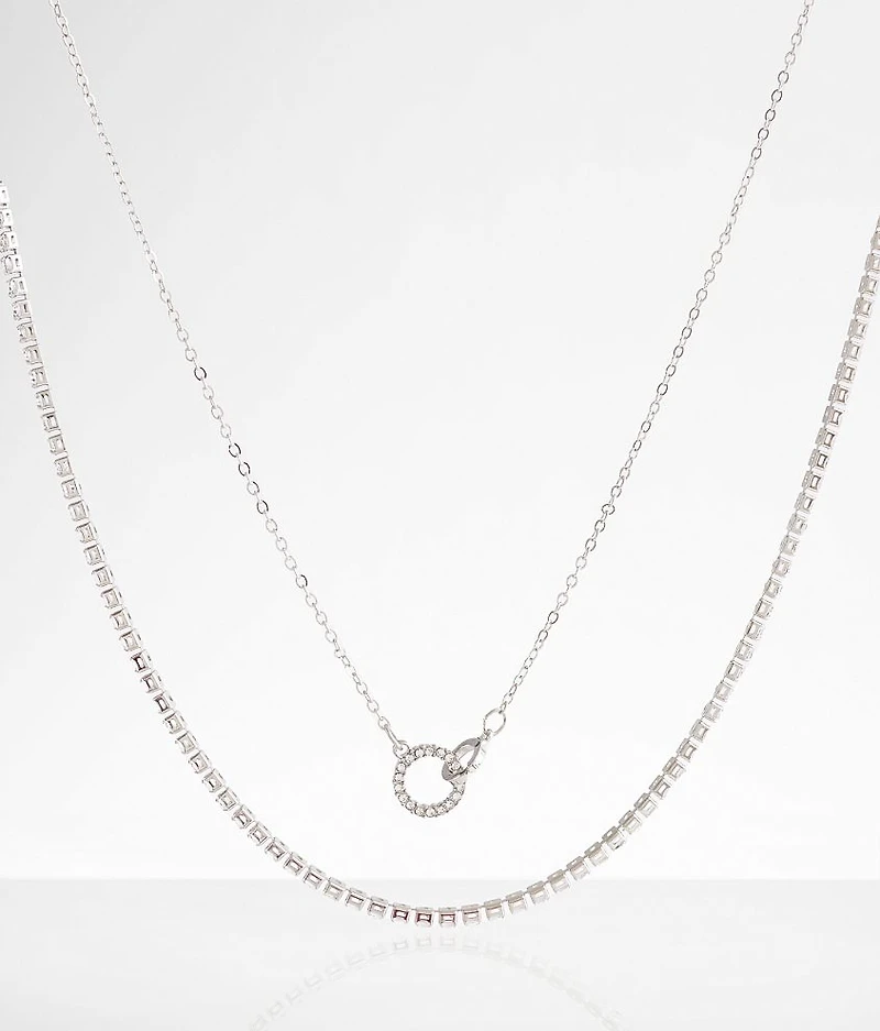 2 Pack Glitz Necklace Set