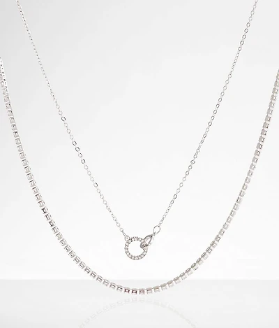 2 Pack Glitz Necklace Set