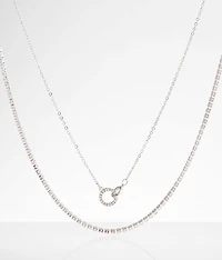 2 Pack Glitz Necklace Set