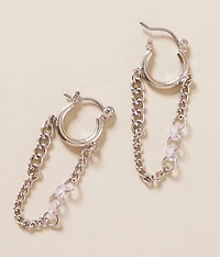 Glitz Chain Hoop Earring