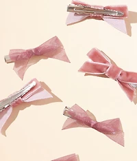 6 Pack Bow Hair Clips