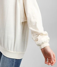 Lace Applique Pullover