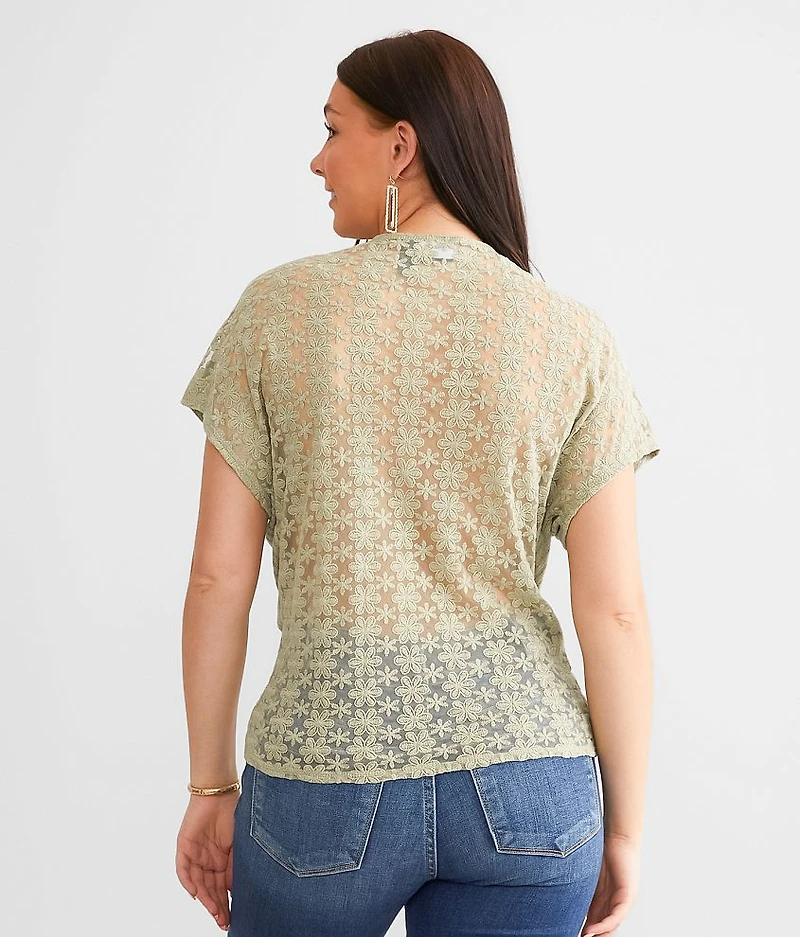 Surplice Twist Front Top