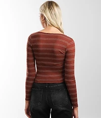 Asymmetrical Cinch Tie Top